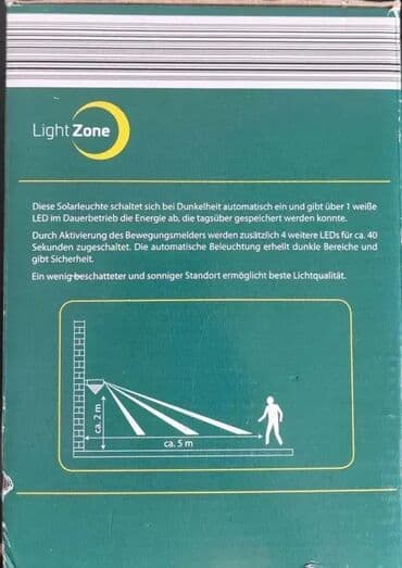 Baštenska rasveta: *** AKCIJA *** #0256 Kvalitetna zidna Solarna LED lampa; LightZone