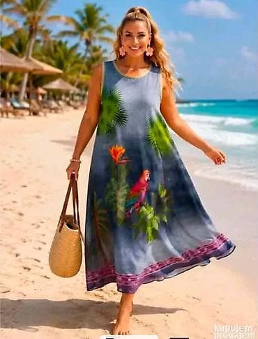 kostimi za deda mraza: 🌸 DUGE HALJINE ZA PUNIJE 🌸 ✨ Lagane, udobne i prelepi printovi! 📏 XL • — 10