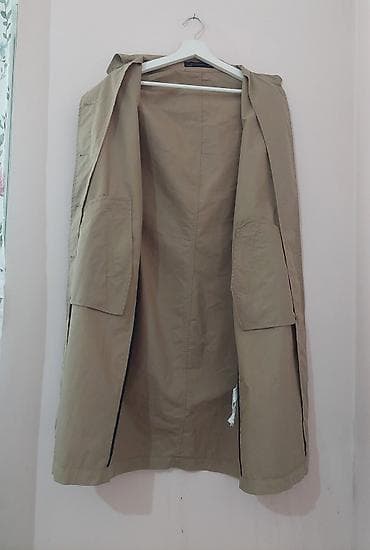 adidas trenerka type 1: Bež dugački kaput/trenč sa printom na leđima - Boja: klasična bež - — 4