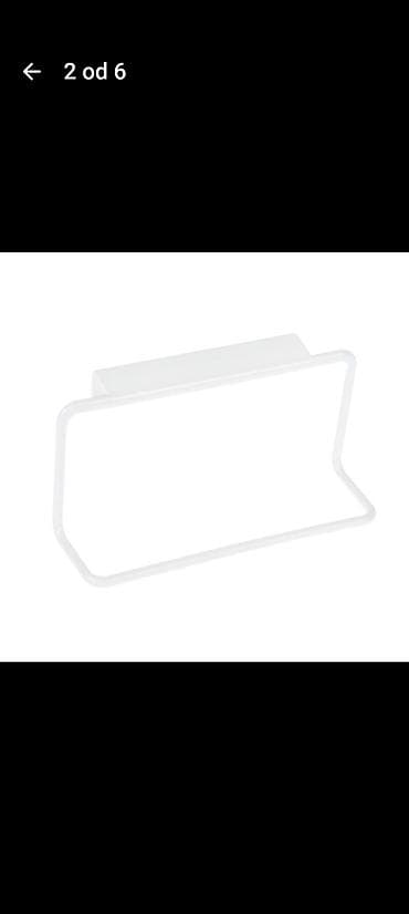 solje na stalku: Držač/vešalica za kuhinjske ubruse ili peškire – montaža bez bušenja — 2