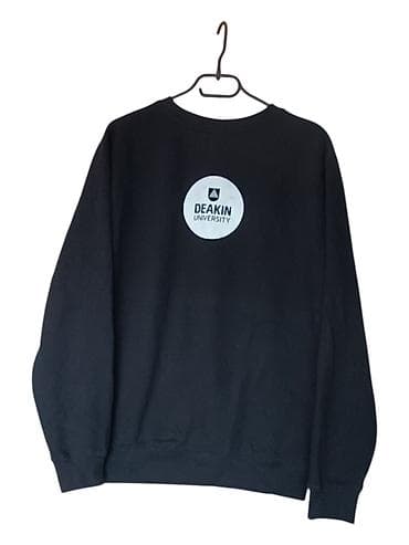 Lične stvari: Crna unisex dukserica – Deakin Accelerate - Model: klasik pulover sa — 2