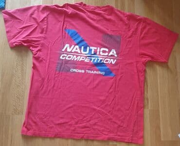 jakne sa krznom beograd: NAUTICA crvena majica. XL velicina, pazuh 62 cm, duzina 77cm, ramena — 1