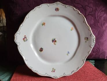 swarovski kristali cena: Tanjir Hollohaza iz 1949 do 1970.godine. madjarski porcelan za — 1