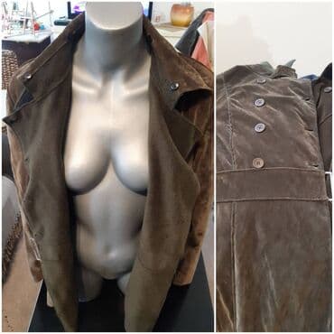 prsluci sa dva lica: S (EU 36), Used, Single-colored, color - Khaki — 2