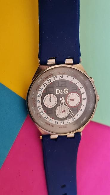 ženski rucni satovi: D&G muški ručni sat sa plavim silikonskim kaišem i kućištem u — 2