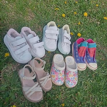 kompleti za devojčice: Dečija obuća – paket različitih modela,1500d - Patike 1: bele, sa — 1