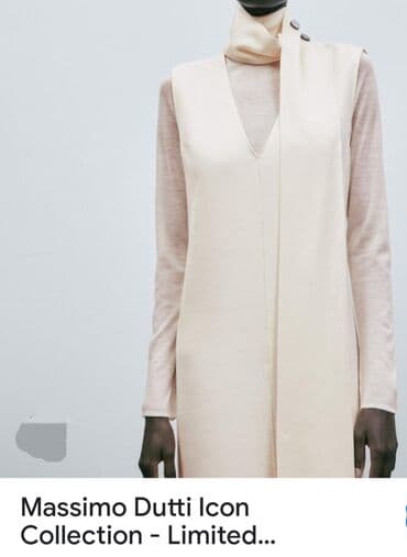 haljine sa kaisem: Massimo Dutti S (EU 36), M (EU 38), color - Beige, Cocktail, With the straps — 11