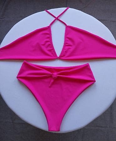 Ženski bikini set – fuksija ružičasta - Dvodelni kupaći: trouglasti