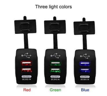 Auto oprema: Vodootporni USB ugradni punjač 12-24V Moze se koristiti u kolima — 4