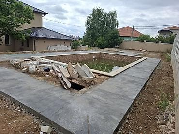 Services: Betonske staze i plato oko bazena – usluga izrade - Izrada — 6