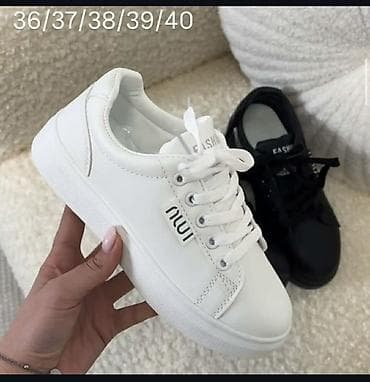 cizme 41 broj: Ženske patike – casual model - Dostupne boje: bela i crna - Veličine — 1