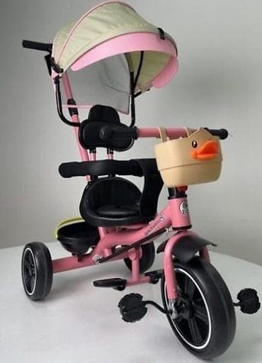 kolica za bebe igračka: Tricikl Quick & Roll 4002 – roze Elegantni tricikl u roze boji — 2