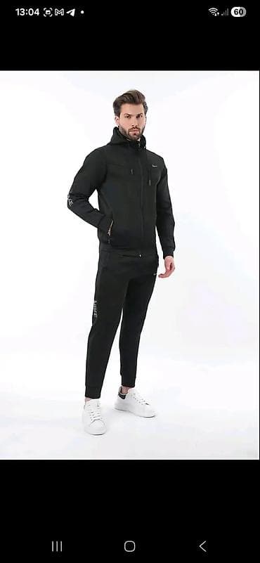 boss odela: Muški komplet trenerke – gornji deo sa kapuljačom i donji deo uz nogu — 3