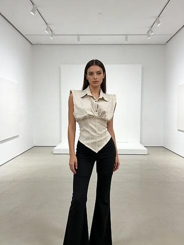 doca ranac: ✅Korset košulja bez rukava – struk naglašen, moderan kroj ✅2000 din S — 4