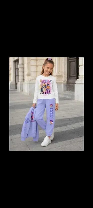 nike odeca za bebe: Huntrix trodelna trenerka jesen '26 - lila Rumi, Huntrix i K Pop — 2