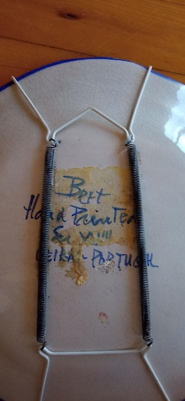 Knjige, audio i video formati: Antikvarni ukrasni tanjir sa potpisom — 2