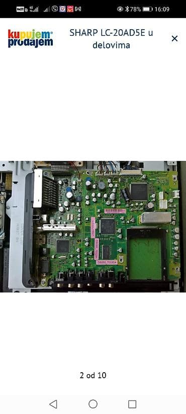 obicna antena za tv: SHARP LC-20AD5E – delovi za TV Dostupni originalni moduli i — 4