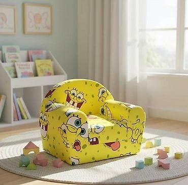 ccc decije papuce: Dečija fotelja na rasklapanje. Meki naslonjač za mališane sa motivima — 1