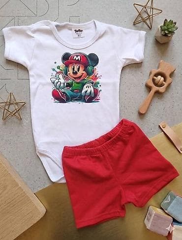 tiffany zenski kompleti: Bebi bodiji i letnji kompleti sa dezenima crtanih junaka Komplet bodi — 8