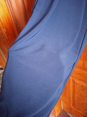 Ženska odeća: Plave ženske pantalone od elastičnog, laganog i mekog materijala — 2