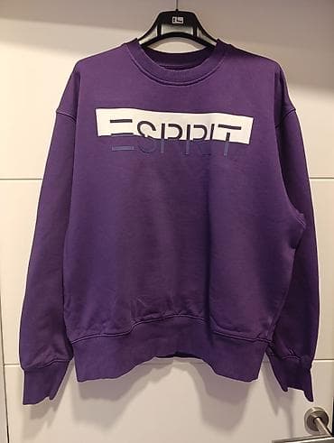 Esprit uniseks dukserica – ljubičasta - Model: klasična dukserica sa