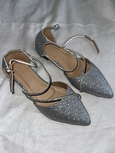 gepard zenske cipele: Svečane ženske cipele sa šljokicama - Model: špic baletanke/salonke — 1