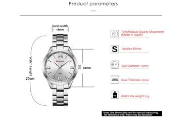 srebrna ogrlica sa krsticem: Classic watch, Male — 5