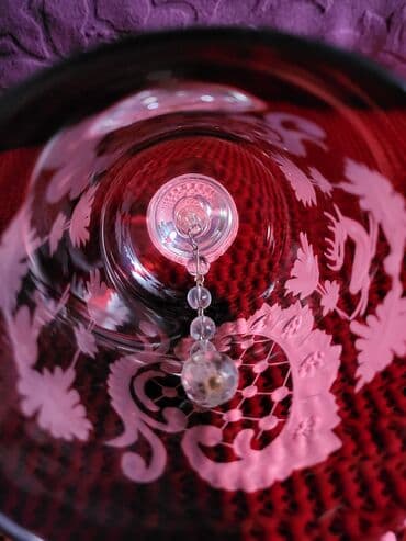 male ikebane za stolove cena: Zvono novo Bohemija kristal rucno gravirano 70te. Kristalno — 17