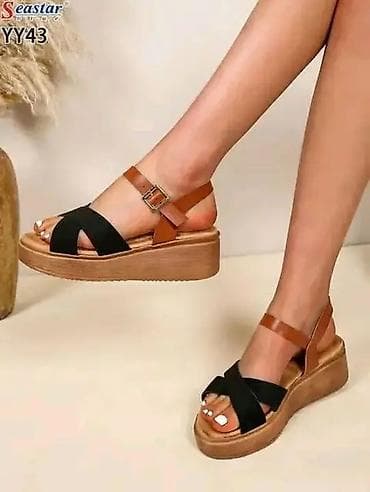 skechers sandale: Ženske sandale Seastar YY43 - Model: platform sandale sa ukrštenim — 4