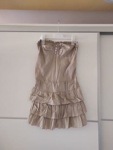 haljine c a: A-Dress 2XS (EU 32), color - Beige, Without sleeves — 1