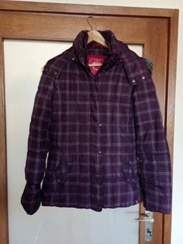 zenske jakne zimske: M, Karirani, Sa postavom, Perje — 1