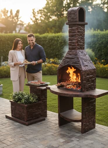 rostilj sa postoljem: Betonski roštilj sa prelepim izgledom – NOVO 🍖🌟 Sve slike prikazane u — 1