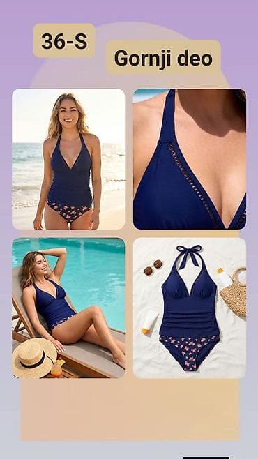 Gornji deo kupaćeg kostima – veličina 36 / S. - Model: halter