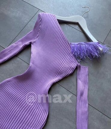 Women's Clothing: 🤎New,,Glory’’Knitted dress🤎Velicine:(Uni)S M L Boje:Lila Crna i Kamel — 6
