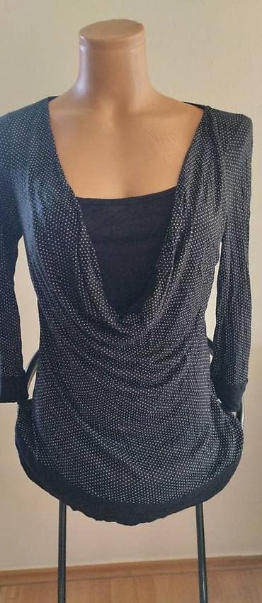 bodi bez ledja: M, Viskoza, Tufnasti, bоја - Crna — 1