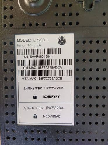 TECHNICOLOR TC7200U RUTER modem kablovski NOV Potpuno ispravan — 4