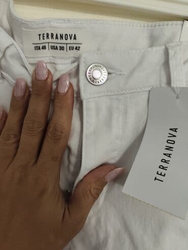 push up helanke new yorker: Bele Terranova farmerke, slim fit kroja. Izrađene su od prijatnog — 2