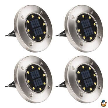 zavese za auto lidl: Solarne led disk lampe novo 4 komada u paketu akcija cene nisu — 3