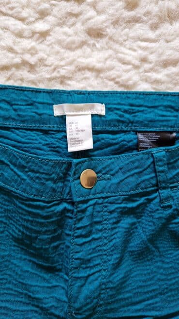 pantalone elipsa: L (EU 40), color - Turquoise, Single-colored — 2