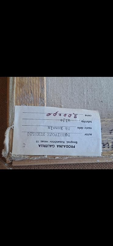 Antique Art Painting: Dogovor dela – ulja na platnu, autor: Nikolić Dobrijvoje - Naslovi — 4