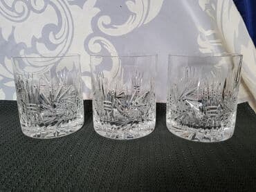 case za zestoko pice: Case kristal,rucni rad za zestoko pice iz 70ih. Case bez — 8