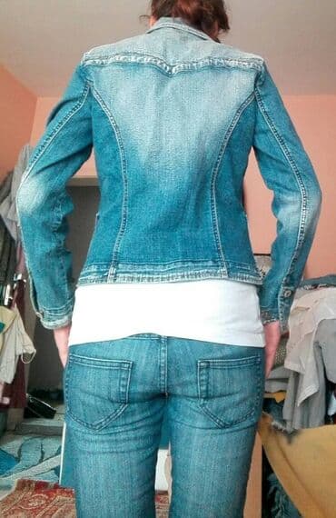 midi haljine h m: A-Dress, M (EU 38), Jeans, Single-colored — 4