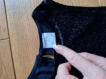 animal print haljine: Dečija haljina ZARA, veličina 9 godina (134 cm). - Boja: crna sa — 2