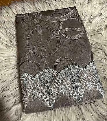 set za dubinsko pranje: Komplet dekorativnih zavesa – klasičan model sa čipkom - Dvoslojni — 4