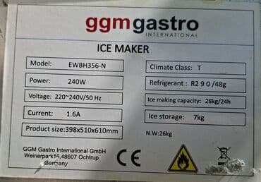 polovne šivaće mašine: Profesionalna mašina za led – ggmGastro - Samostojeći aparat od — 5