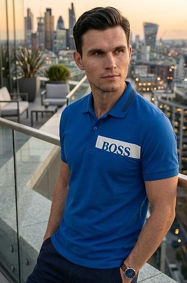 Muška polo majica BOSS - Model: kratki rukav, klasičan polo kroj sa
