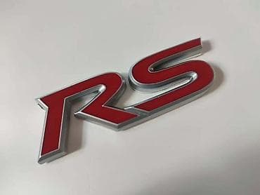 auto plac petrijevo: NATPIS RS CRVENI METALNI ZA AUDI RS2, RS4, RS6 | Natpis na lepljenje — 1