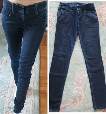 push up pantalone: DIESEL original farmerke uske stretch, teget boje, izgledaju kao da su — 13