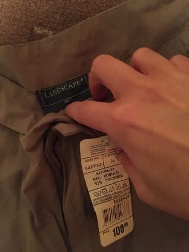 c a papuce: Pantalone, Jogger, bоја - Bež — 4