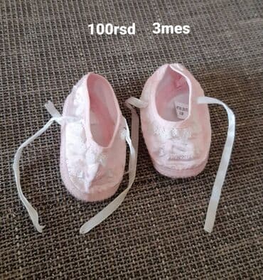 Roze bebine baletanke/cipele za novorođenče (0–3 meseca). - na lalafo.rs Roze bebine baletanke/cipele za novorođenče (0–3 meseca). -